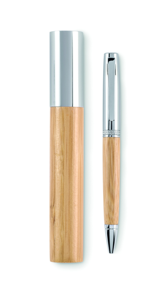 Logo trade mainostuote kuva: Metallikierre kuulakynä putkessa